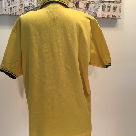 Tommy Hilfiger Vintage Bright Yellow Polo - Picture 2 of 2